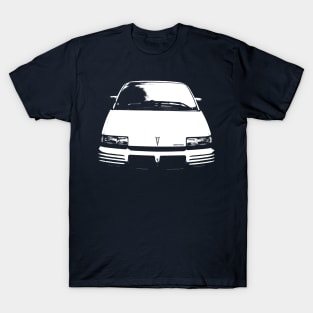 Pontiac Trans Sport 1990s American classic minivan monoblock white T-Shirt